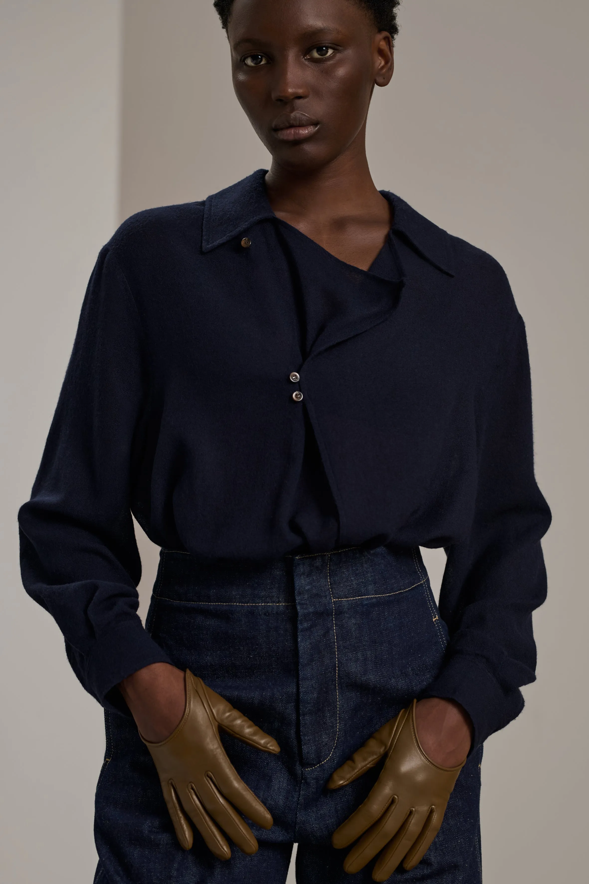 CHEMISE CAMELIA NAVY sold by soeur product image thumbnail 3