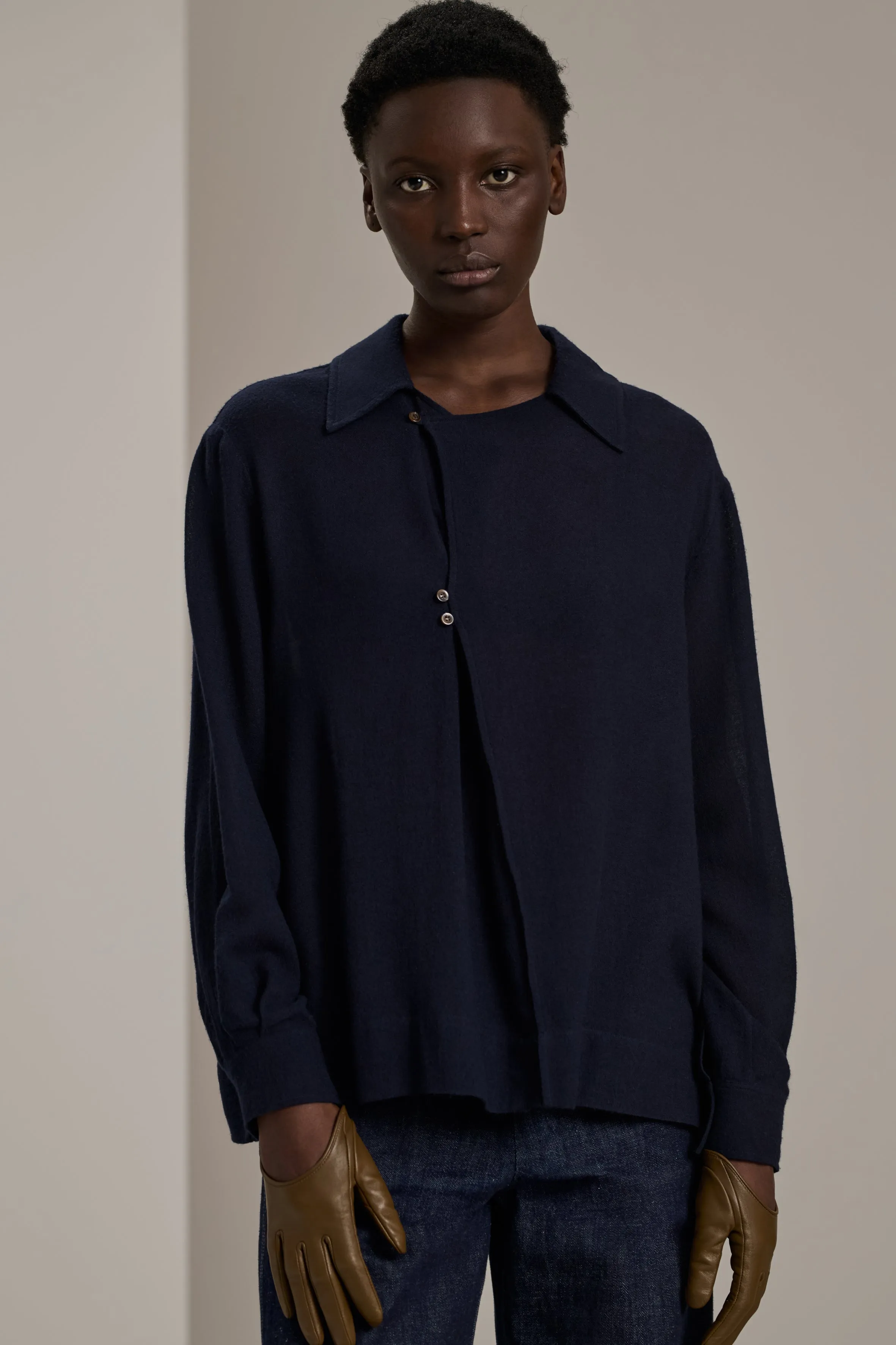 CHEMISE CAMELIA NAVY sold by soeur