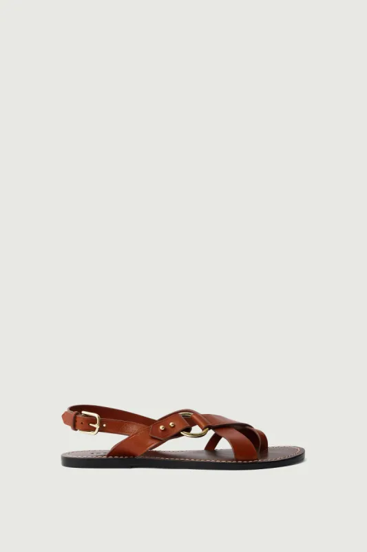 SANDALES FLORENCE MARRON sold by soeur