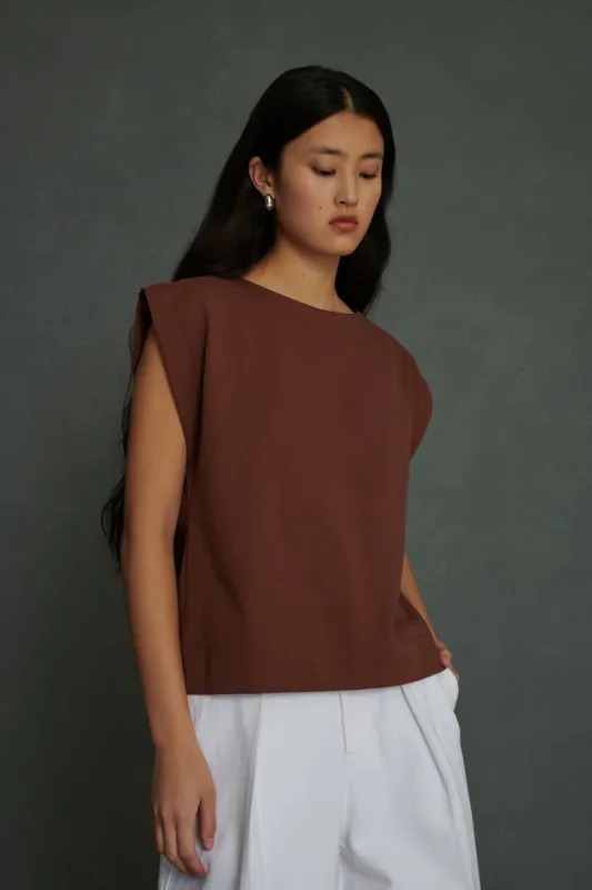 TEE-SHIRT AMANDA MARRON made by soeur