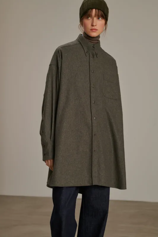 ROBE CHEMISE CANDIDE GRISE sold by soeur