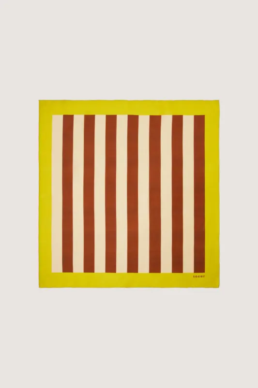 FOULARD CARRÉ JAUNE made by soeur