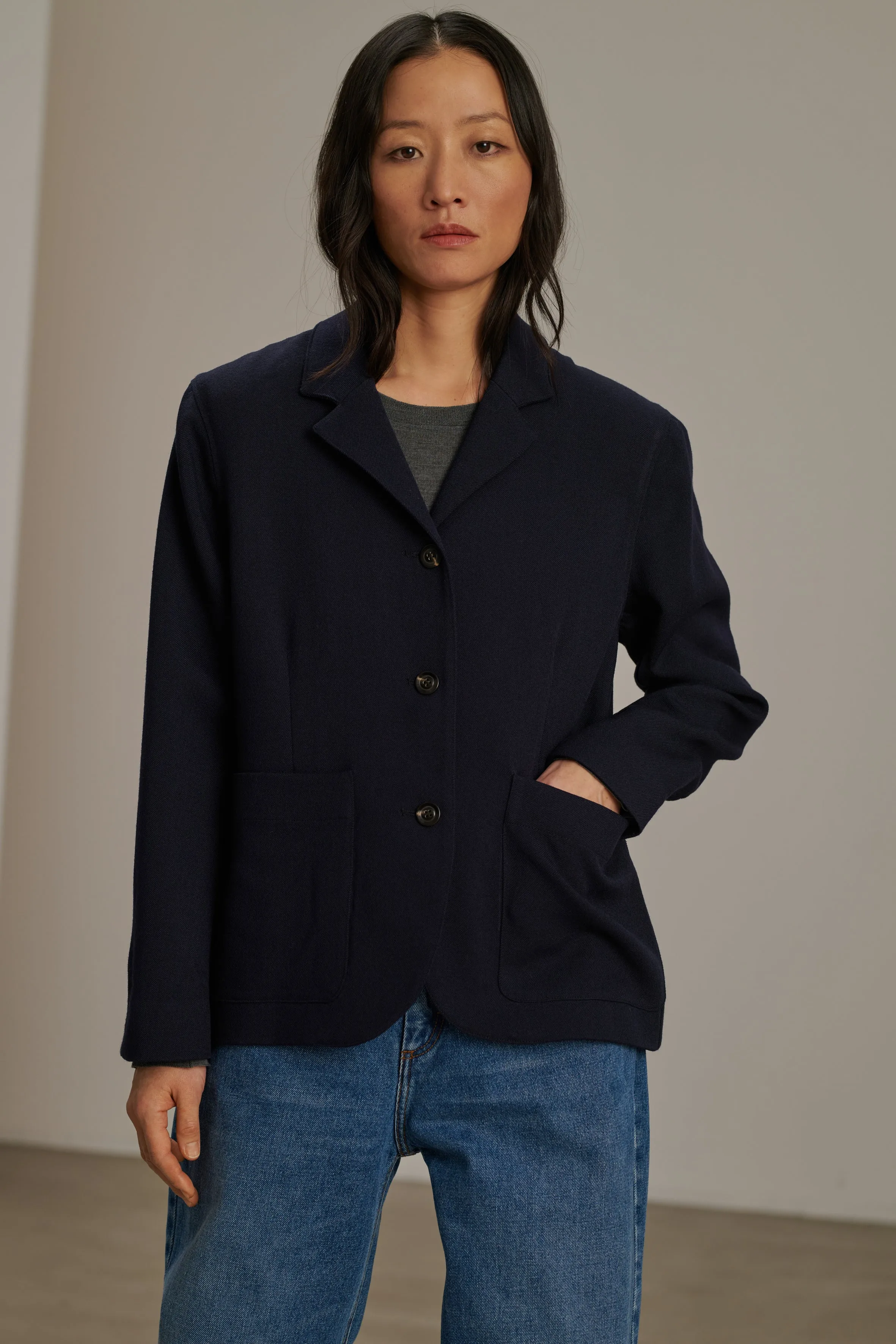 VESTE CLEMENCE NAVY sold by soeur