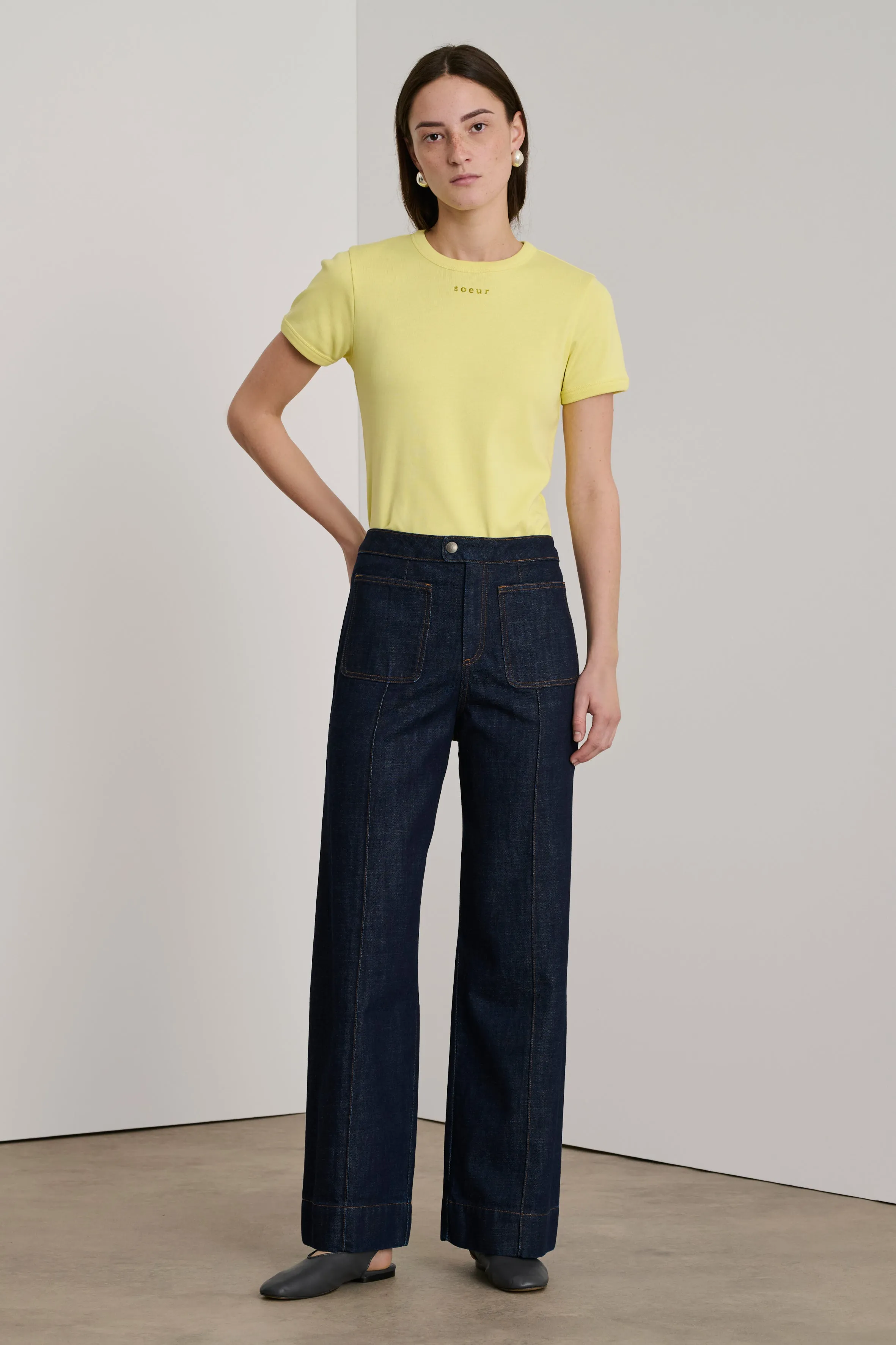 TEE-SHIRT ARISTIDE JAUNE sold by soeur