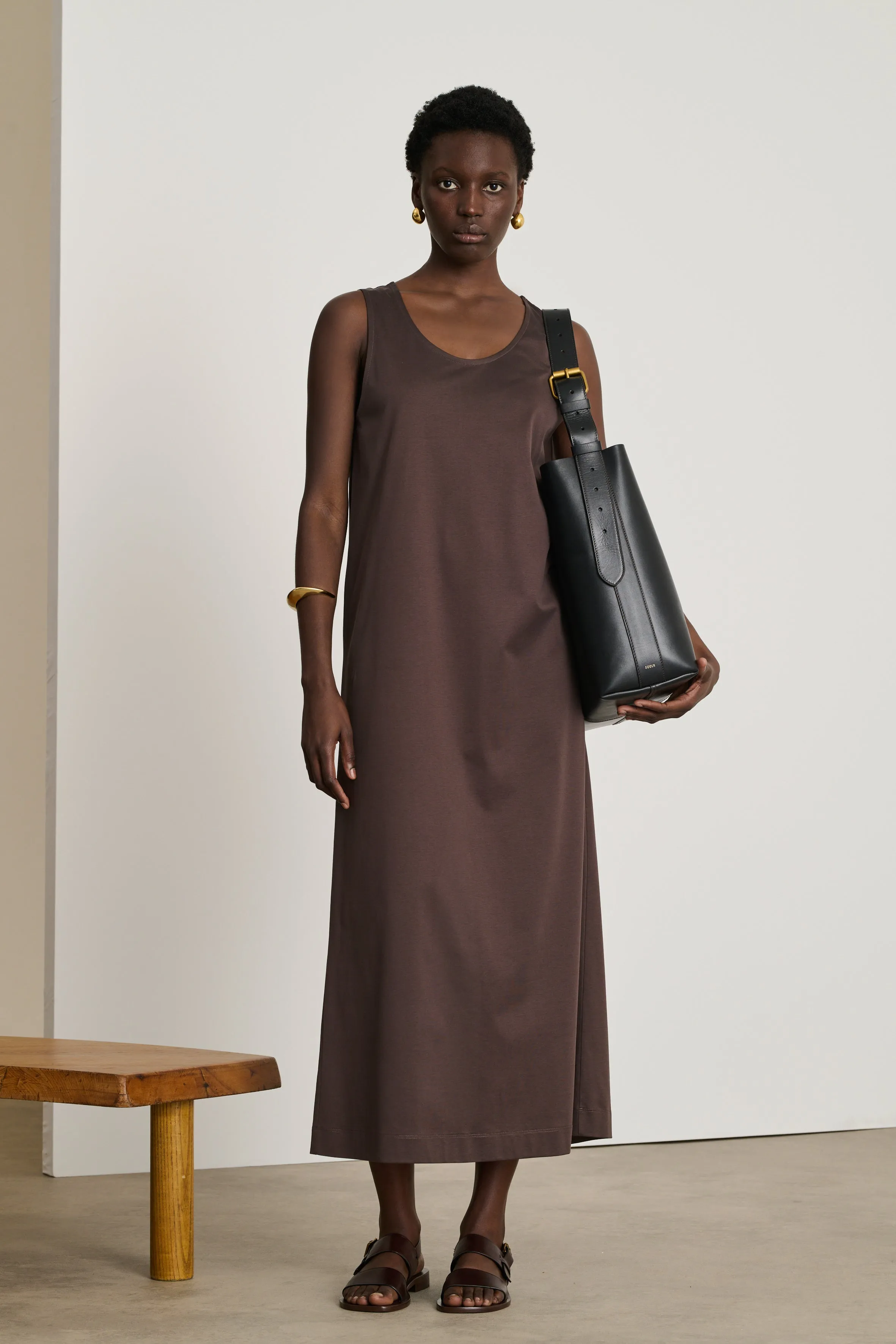 ROBE DELIA MARRON sold by soeur