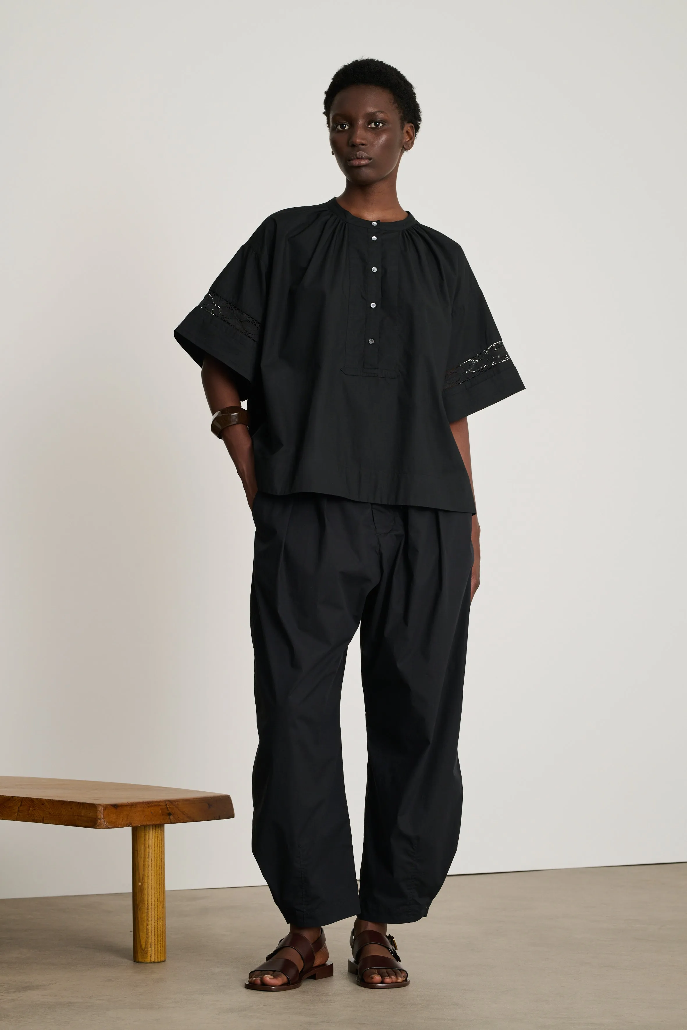 BLOUSE ALBANE NOIRE sold by soeur