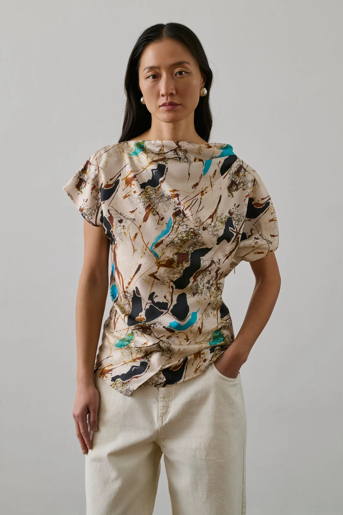BLOUSE FEDORA BLEUE sold by soeur