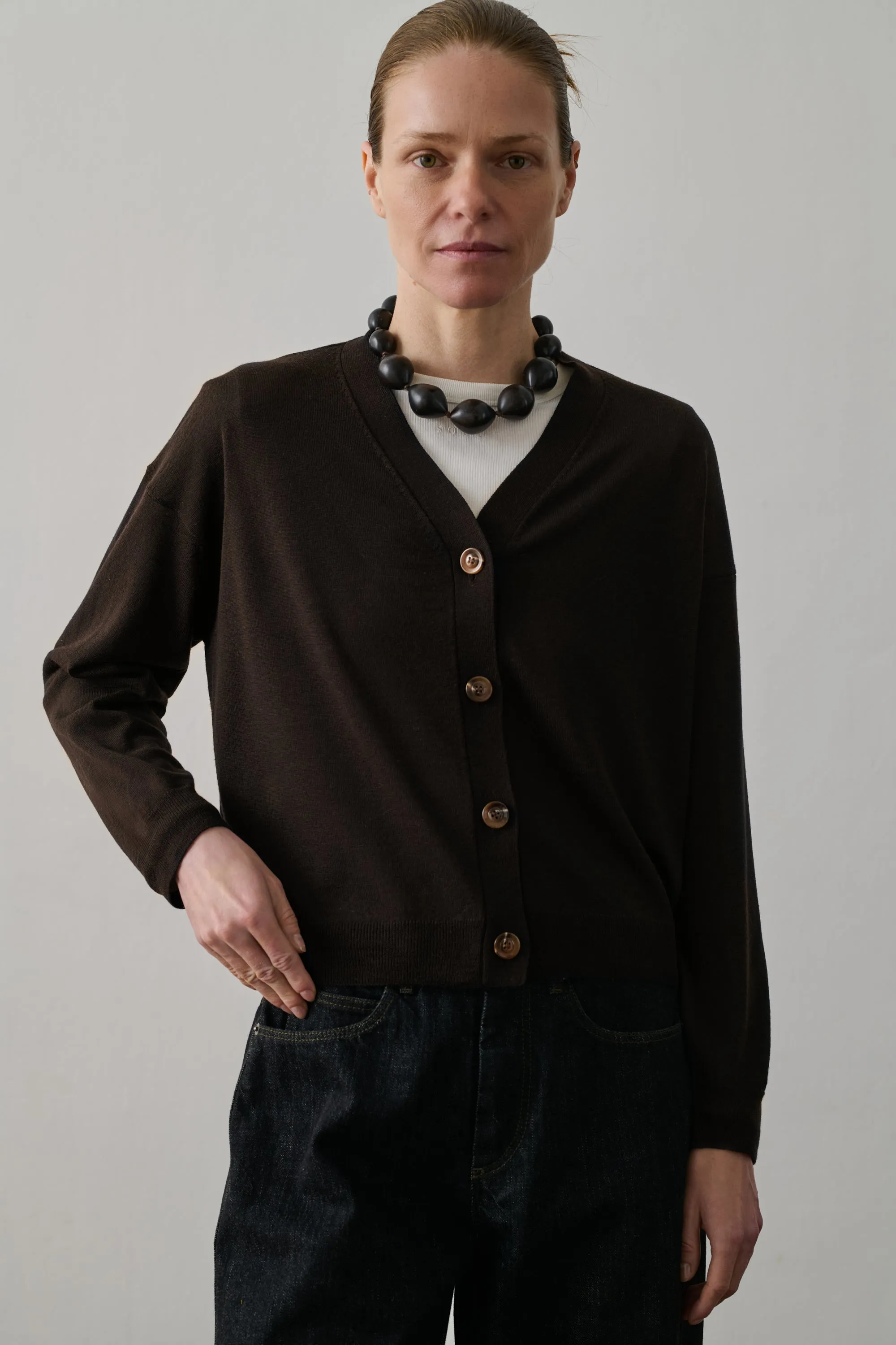 CARDIGAN IDEM MARRON sold by soeur product image thumbnail 2