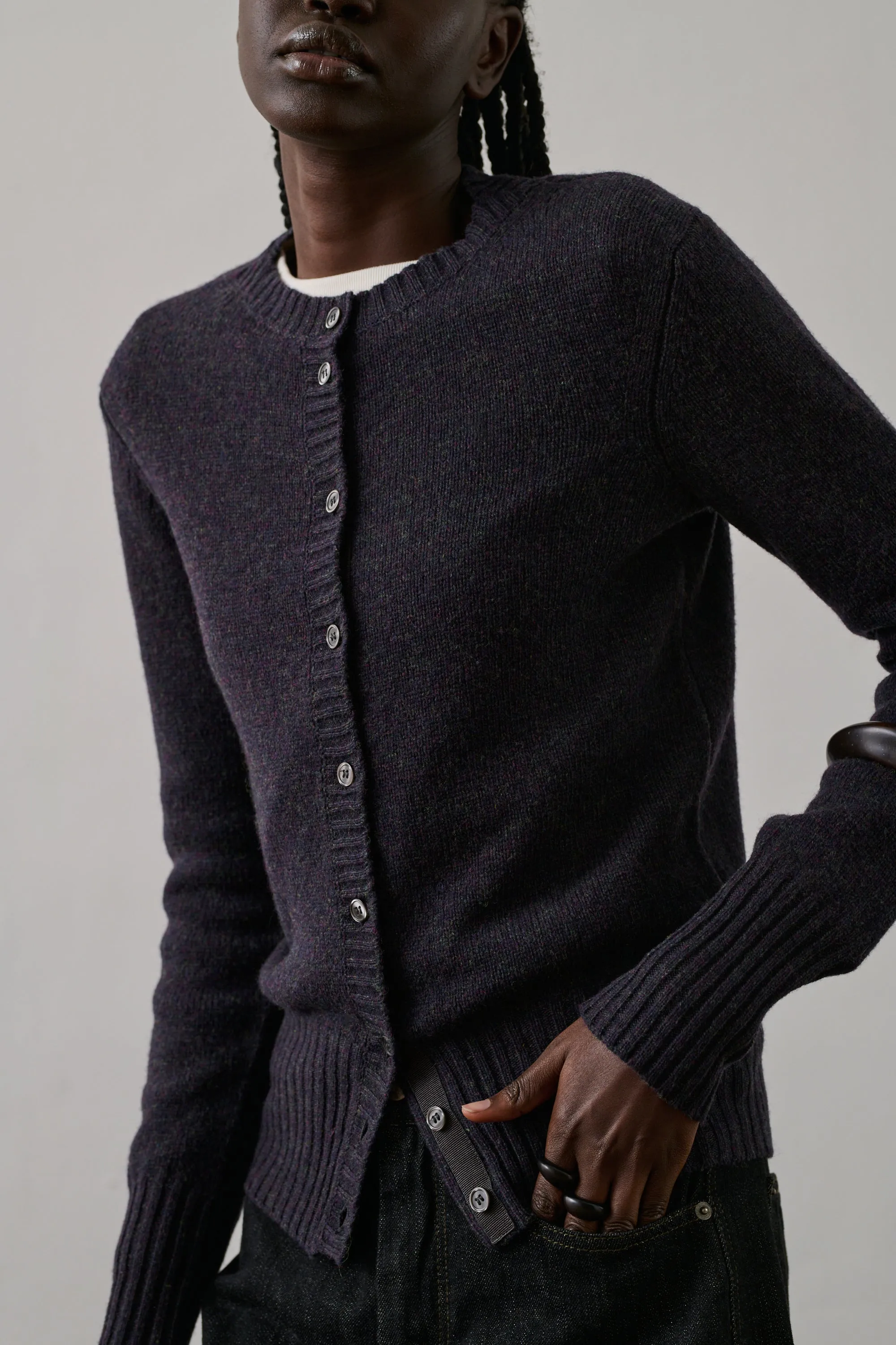 CARDIGAN FUGU VIOLET sold by soeur product image thumbnail 3