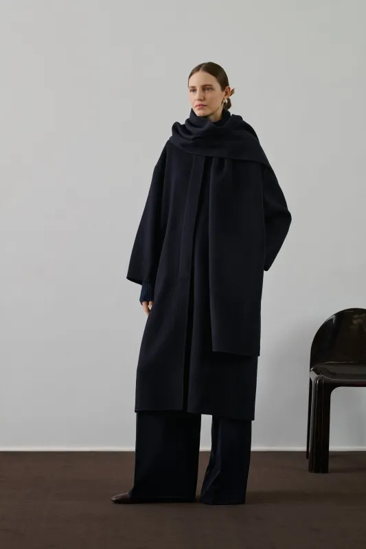 MANTEAU FINN NAVY made by soeur
