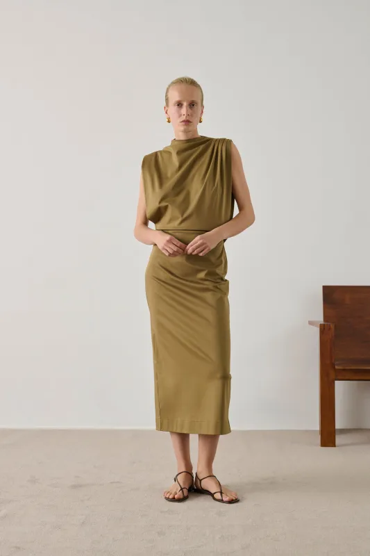 ROBE GEMMA BEIGE made by soeur