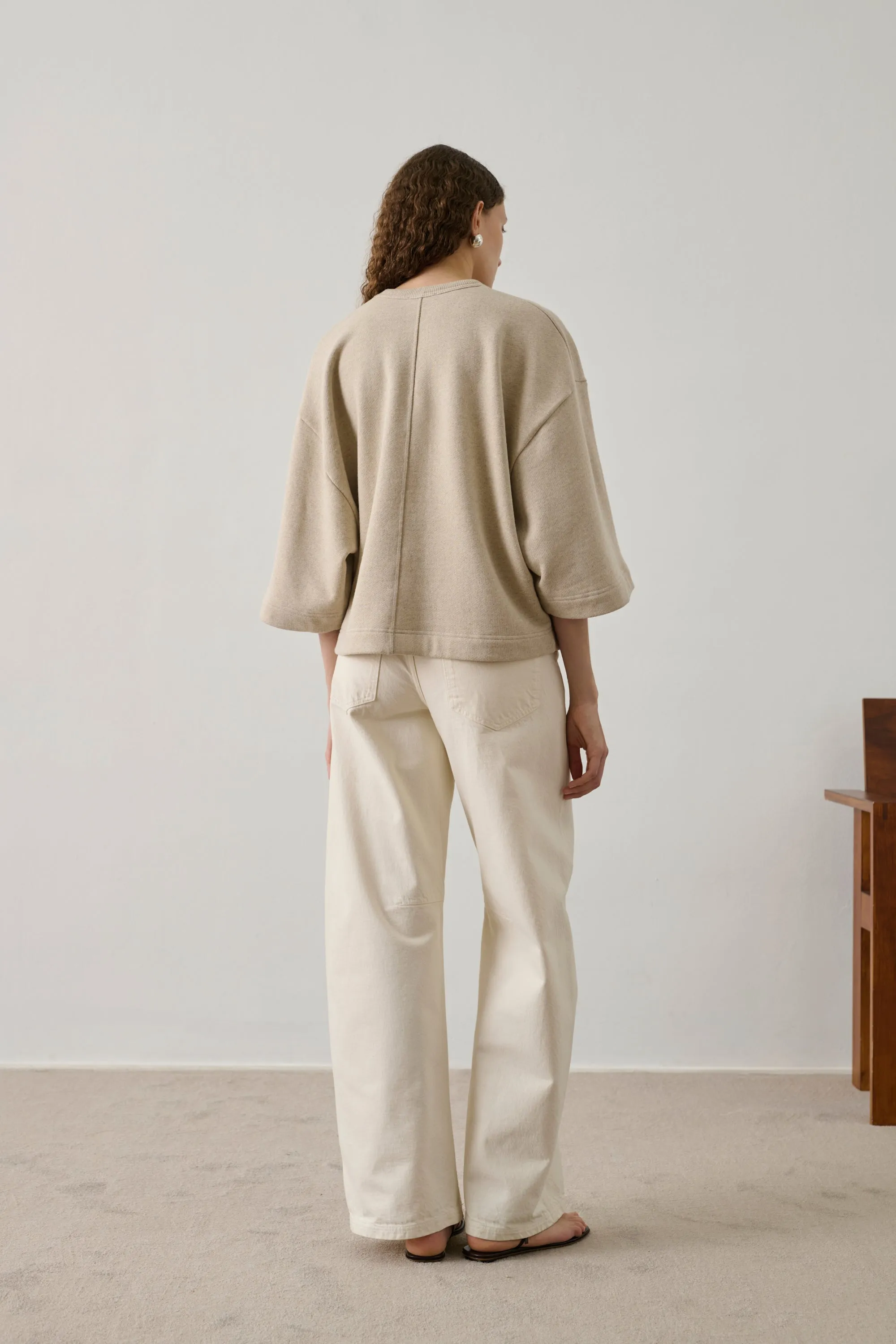 SWEATSHIRT IKSAN BEIGE sold by soeur product image thumbnail 4