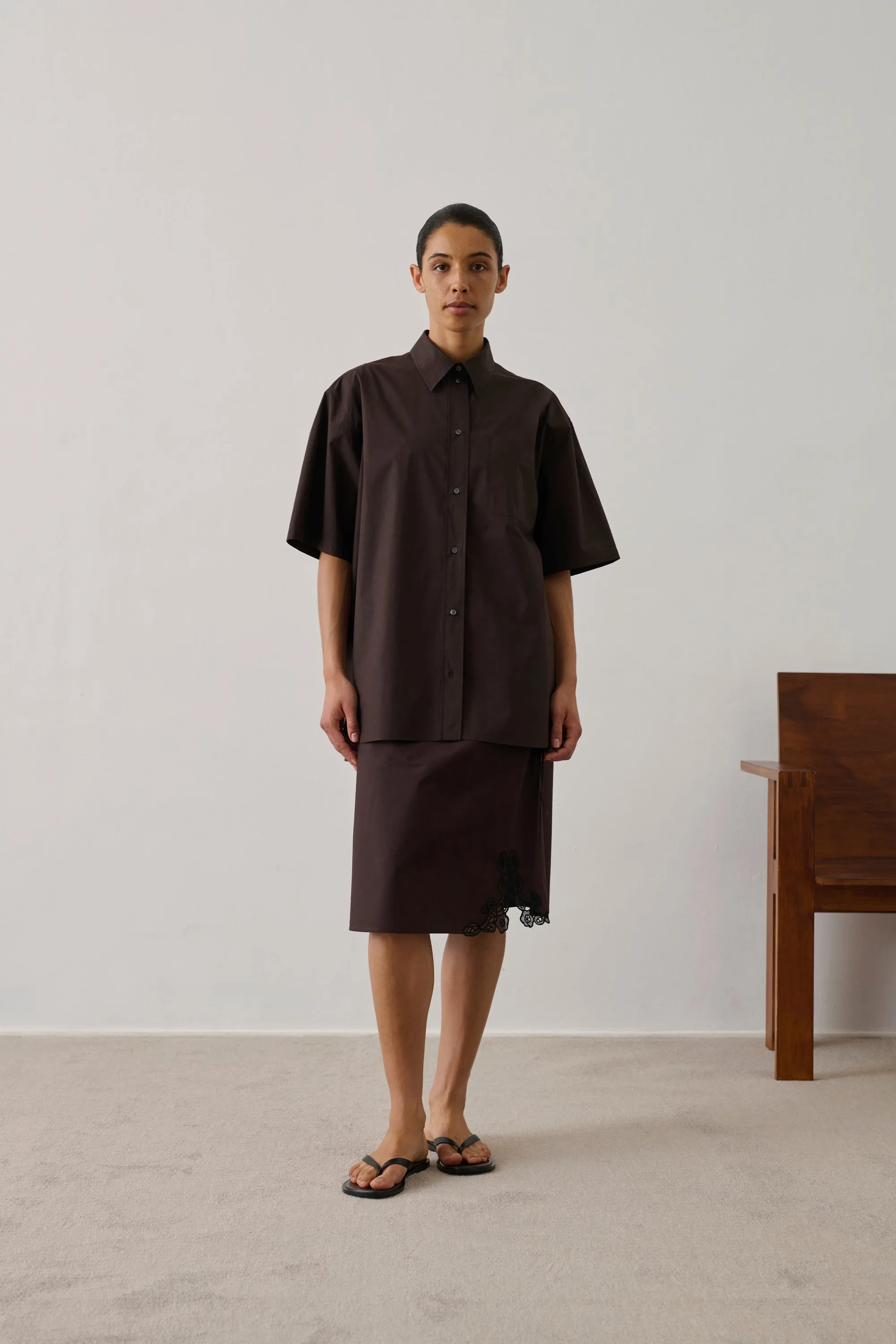 CHEMISE BOBBIE MARRON sold by soeur product image thumbnail 4