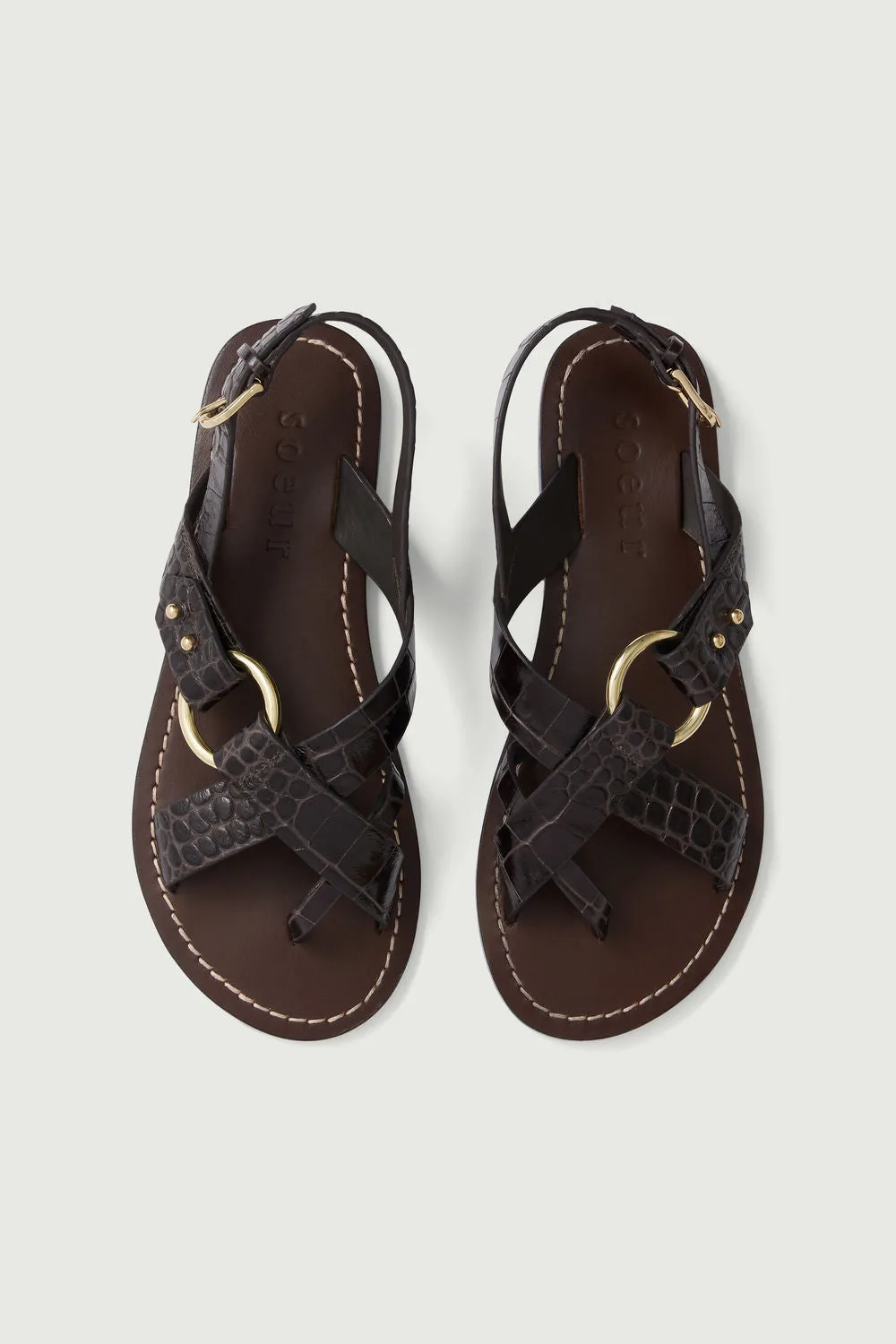 SANDALES FLORENCE MARRON sold by soeur product image thumbnail 4