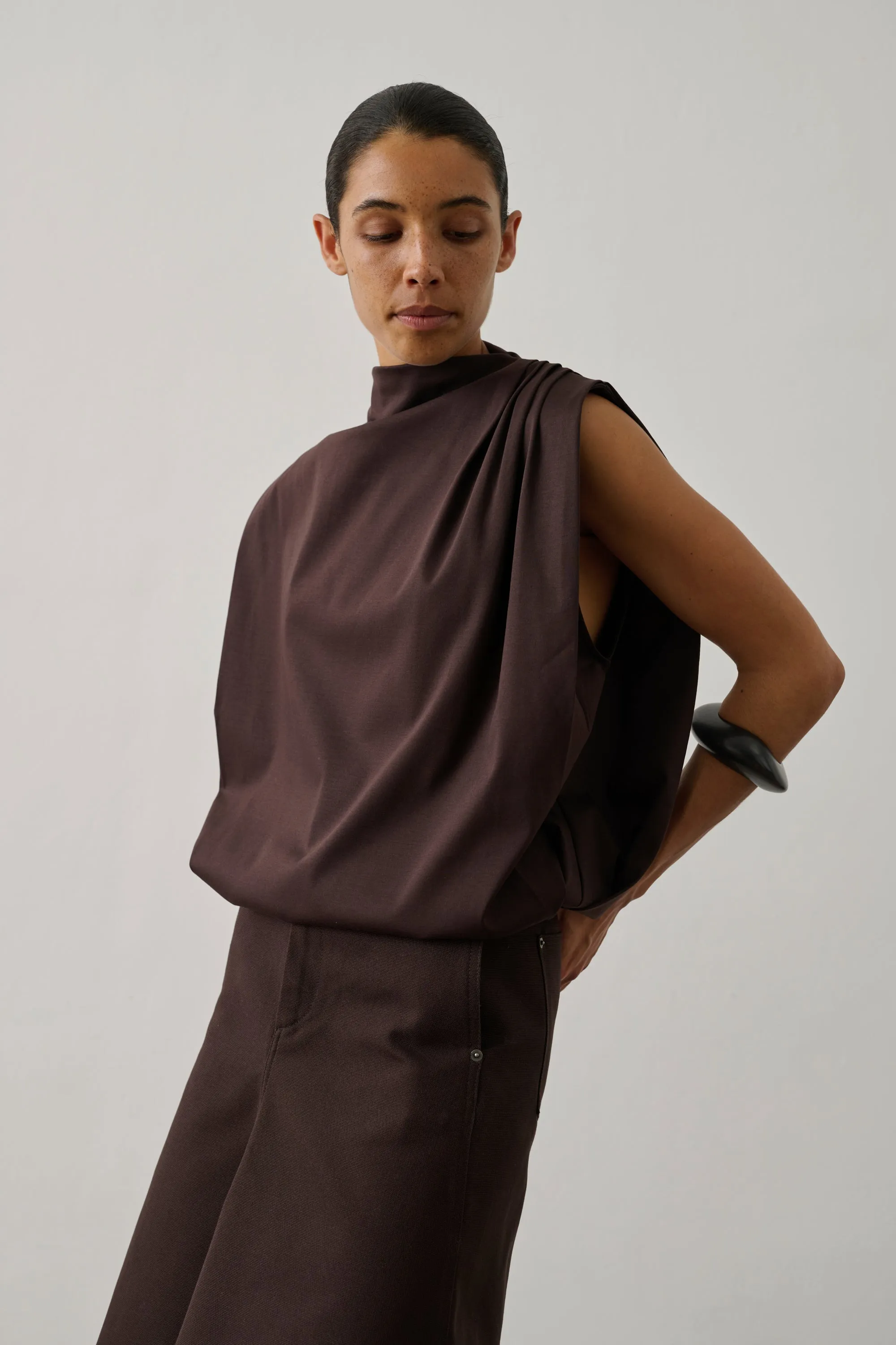 TOP IDRIS MARRON sold by soeur