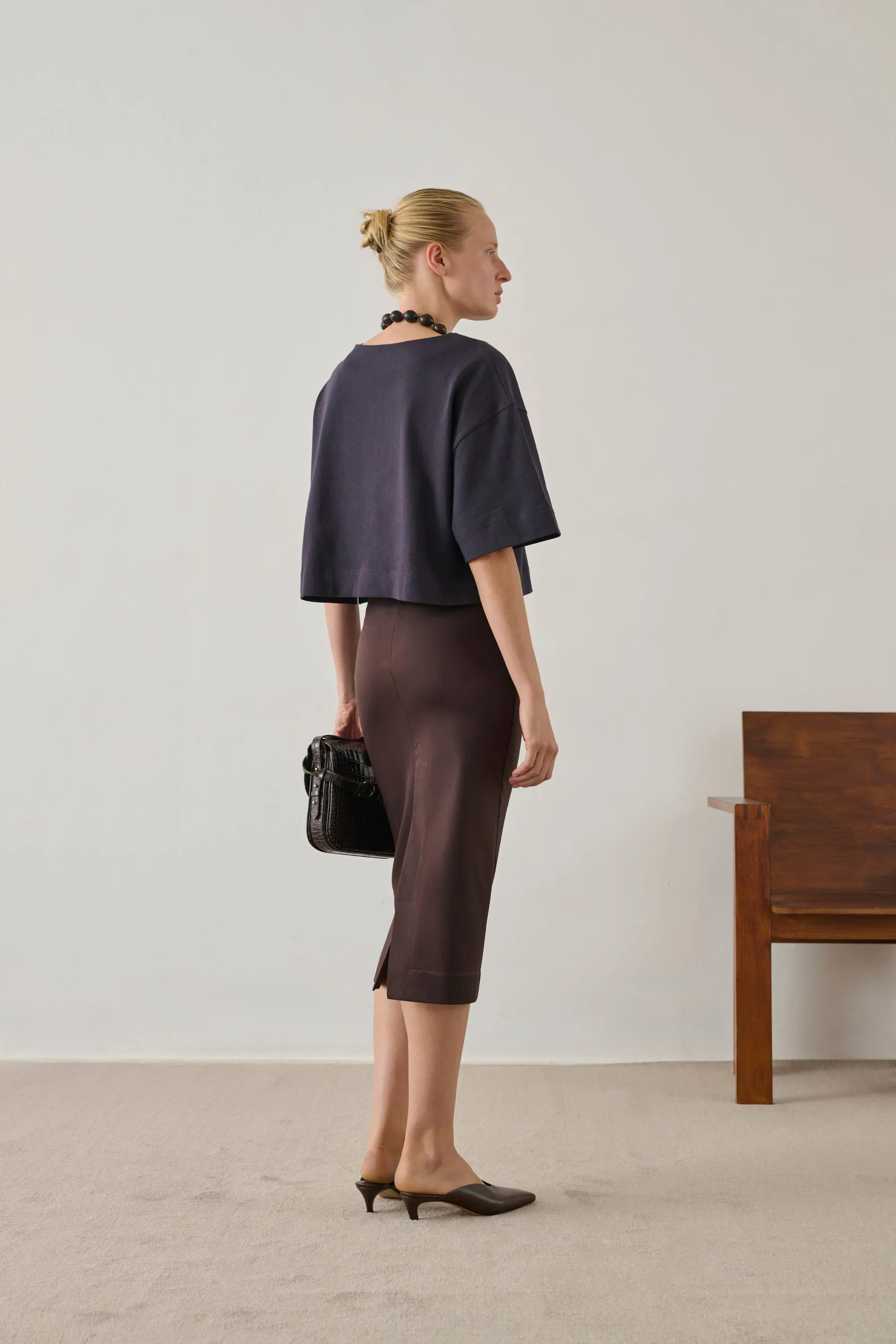TEE-SHIRT DAVINA AUBERGINE sold by soeur product image thumbnail 4