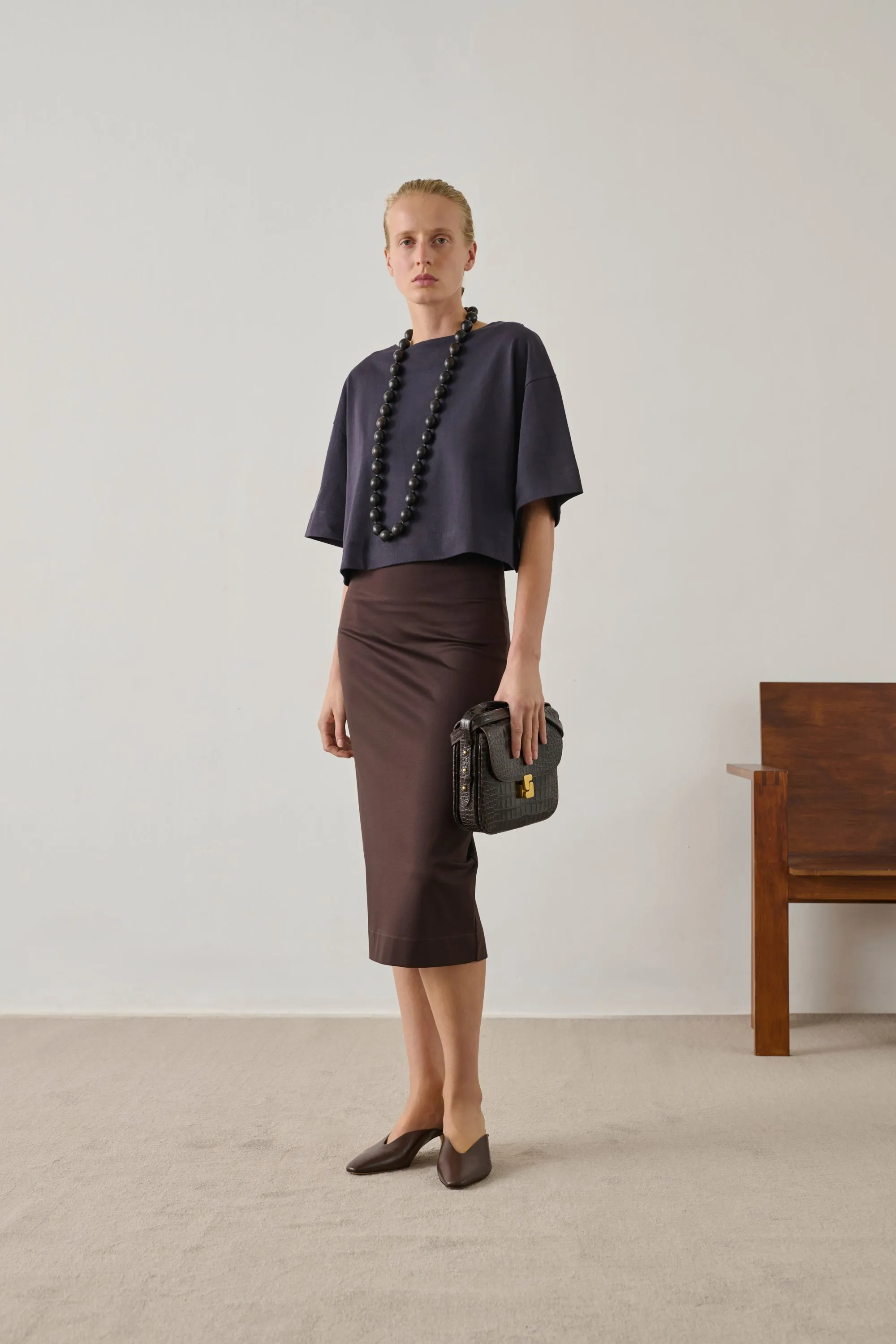 TEE-SHIRT DAVINA AUBERGINE sold by soeur product image thumbnail 3