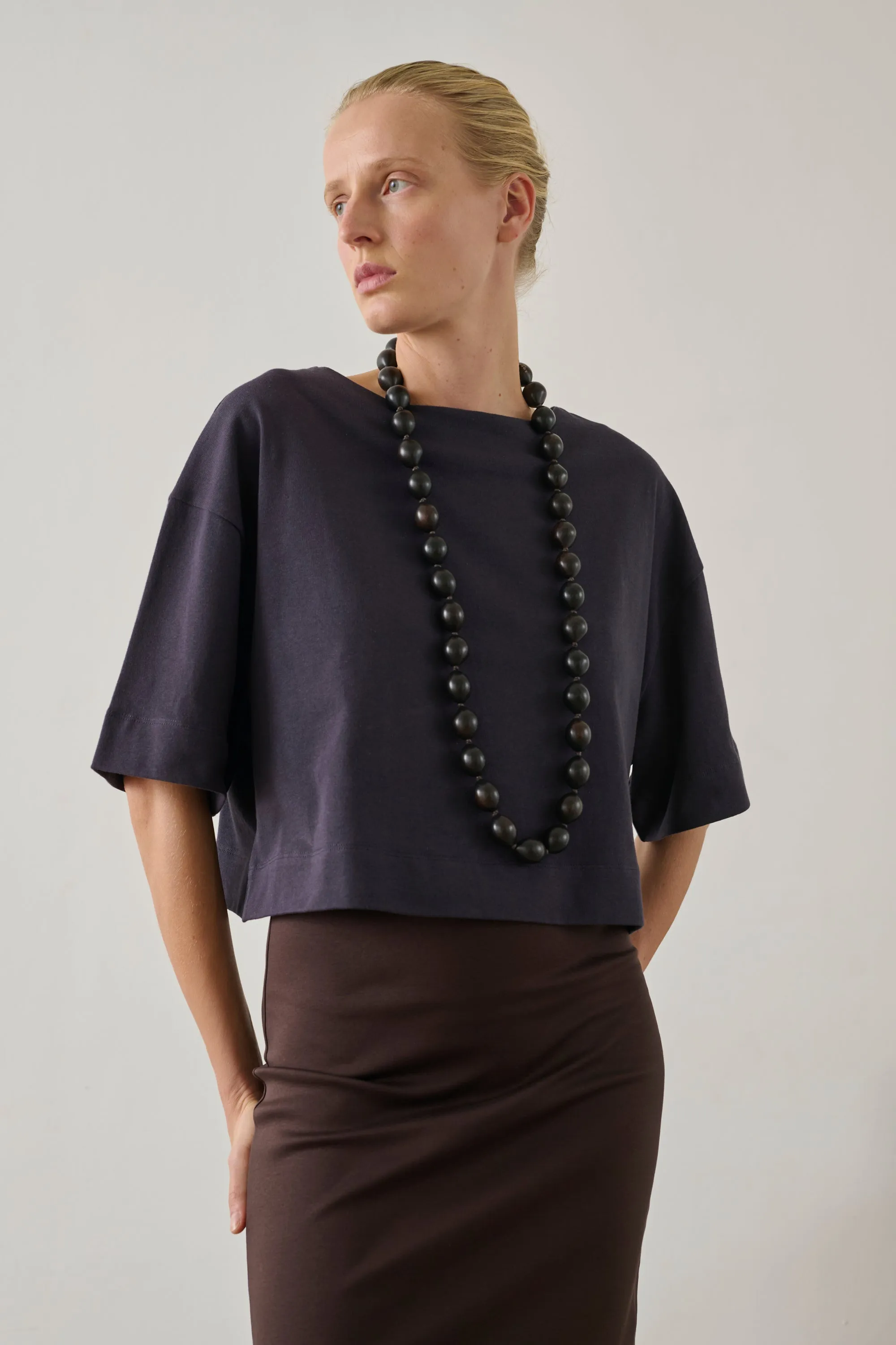 TEE-SHIRT DAVINA AUBERGINE sold by soeur