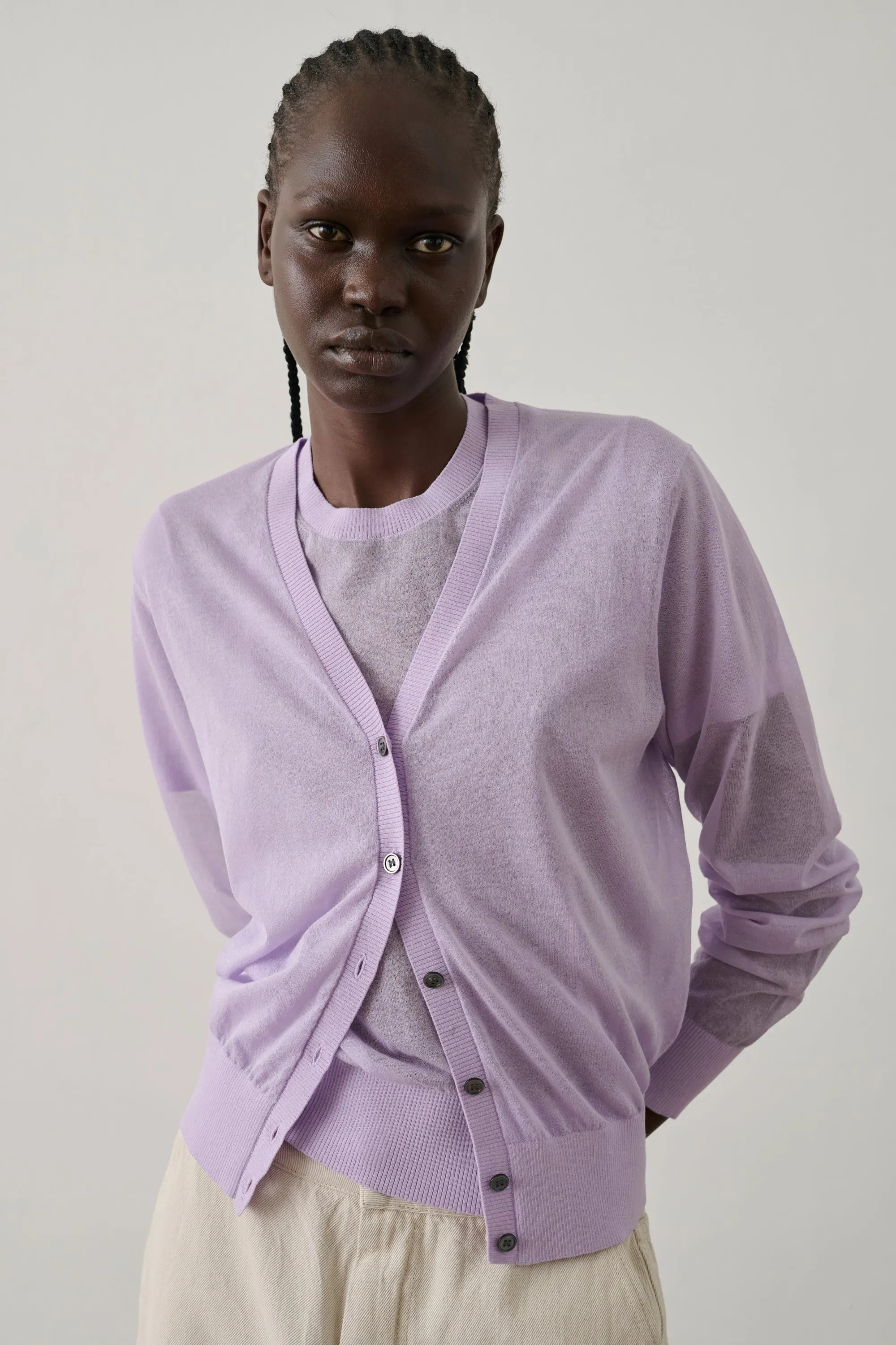 CARDIGAN ETRETAT VIOLET sold by soeur