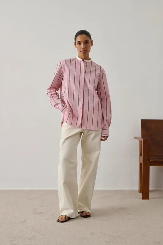 CHEMISE BERMUDES ROSE made by soeur