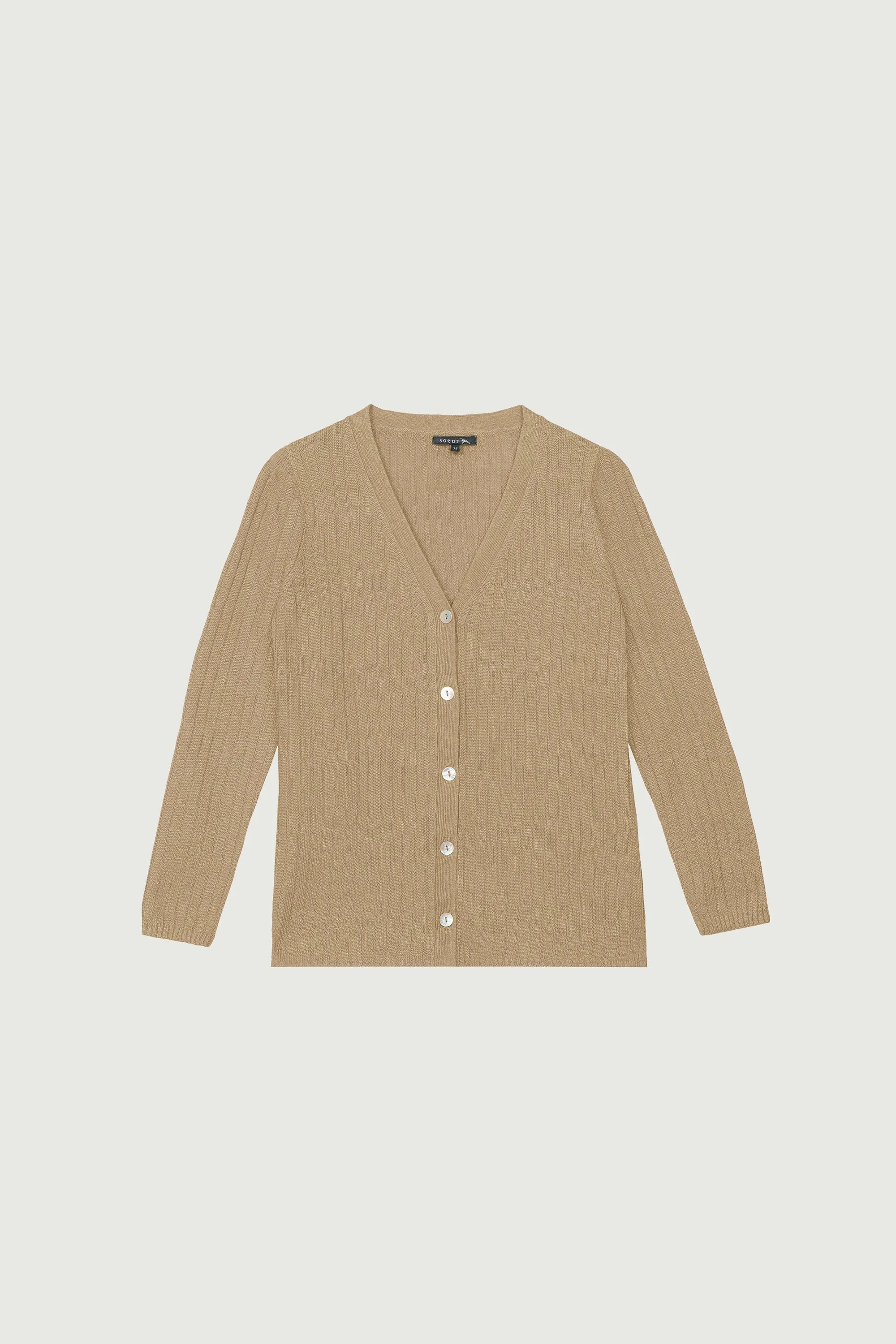 Cardigan FIBRE BEIGE sold by soeur