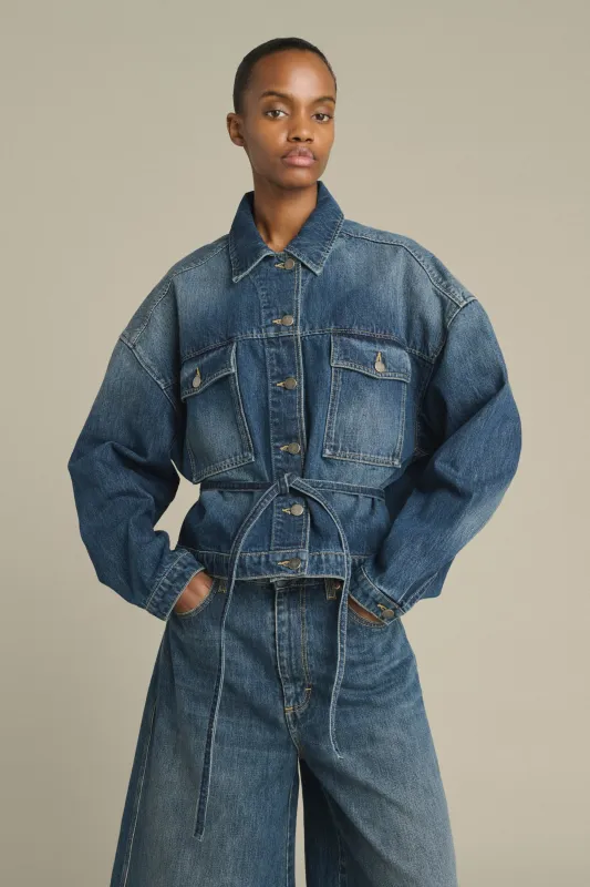 VESTE LYS DENIM BLEU DÉLAVÉ made by soeur