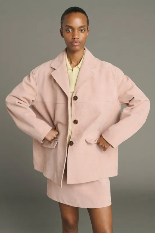 VESTE LORENZO VIEUX ROSE made by soeur