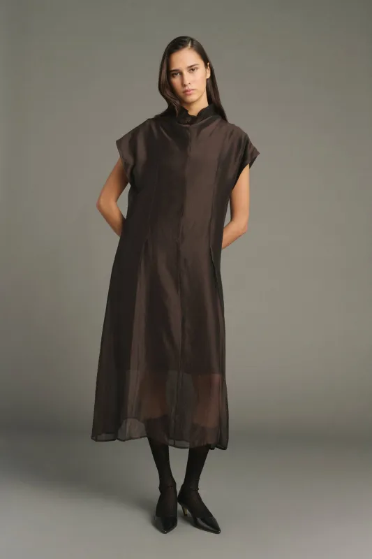 ROBE LENA MARRON made by soeur