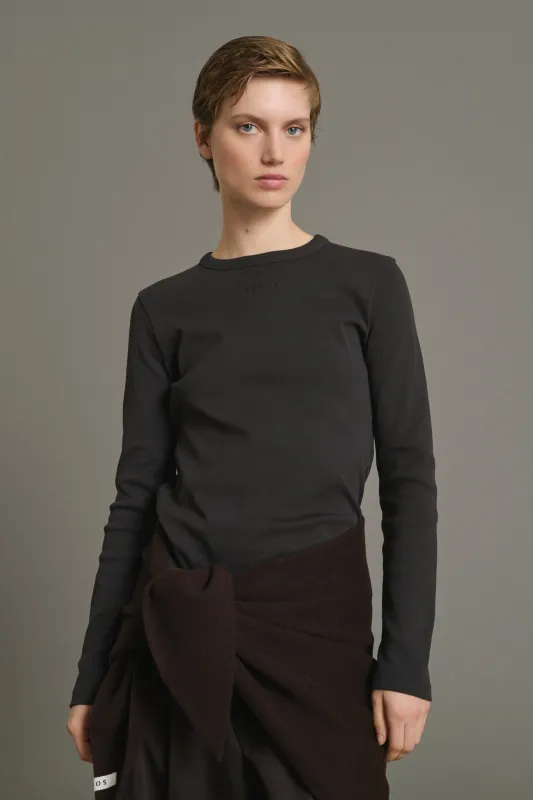 TEE-SHIRT FLAVIE CHARBON made by soeur