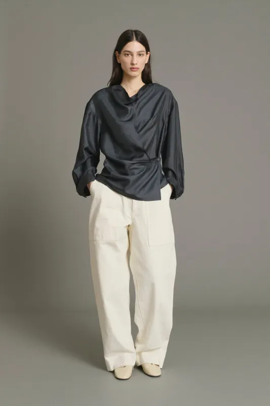 BLOUSE JENNY GRIS ANTHRACITE made by soeur
