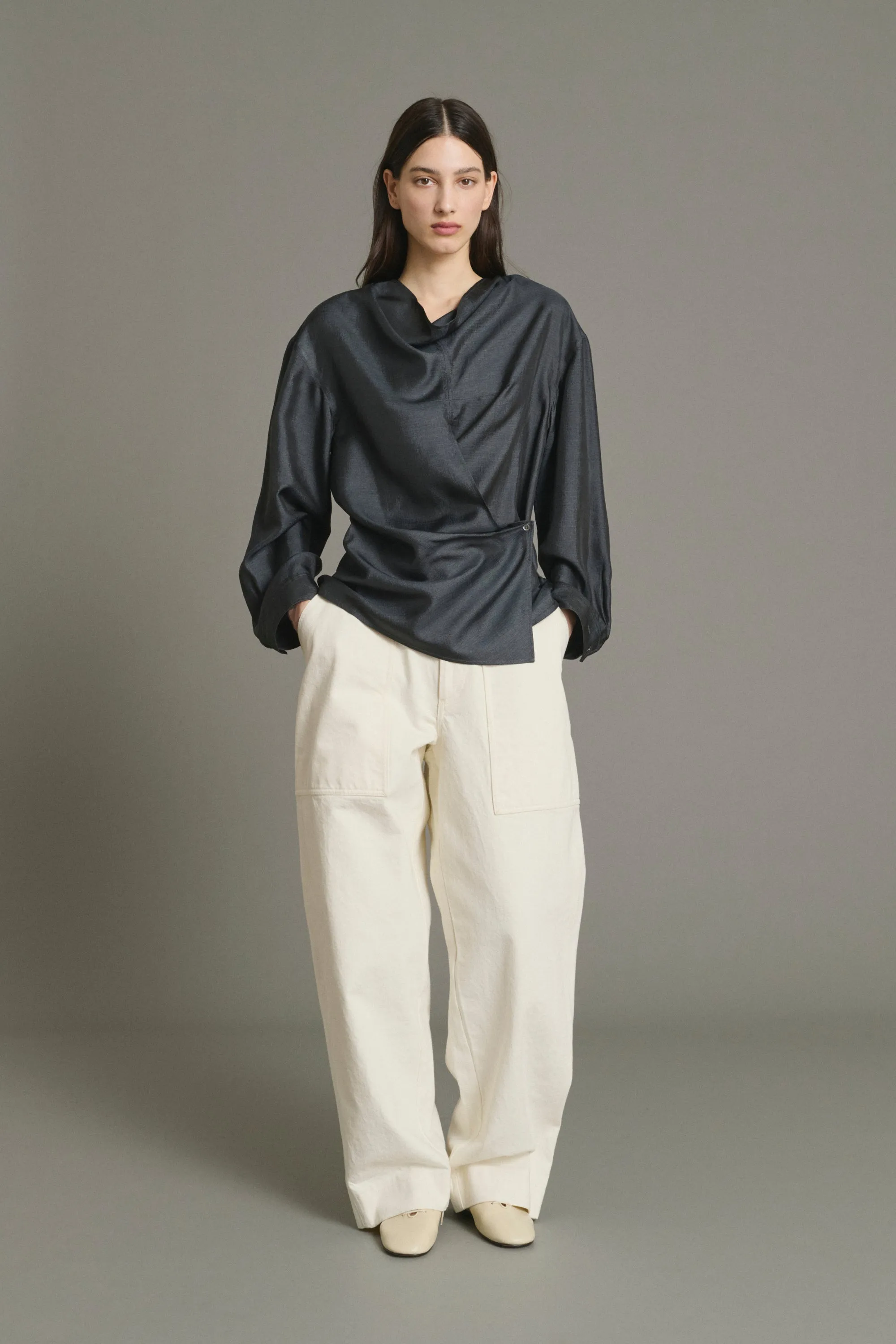 BLOUSE JENNY GRIS ANTHRACITE sold by soeur