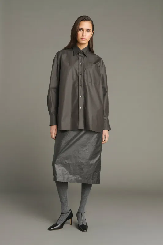 CHEMISE CARLOTTA MARRON FONCÉ made by soeur