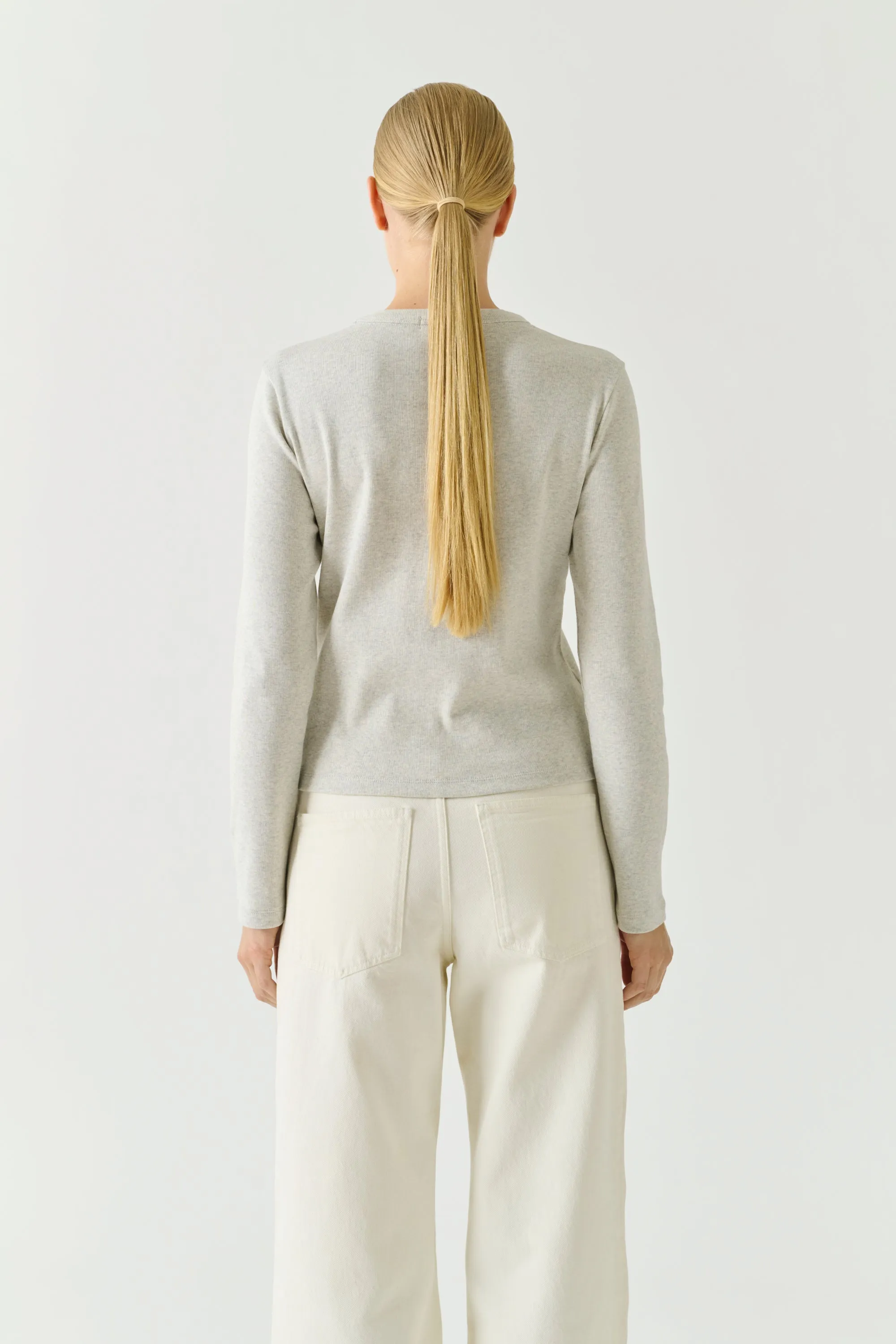 TEE-SHIRT FLAVIE GRIS CHINÉ sold by soeur product image thumbnail 3