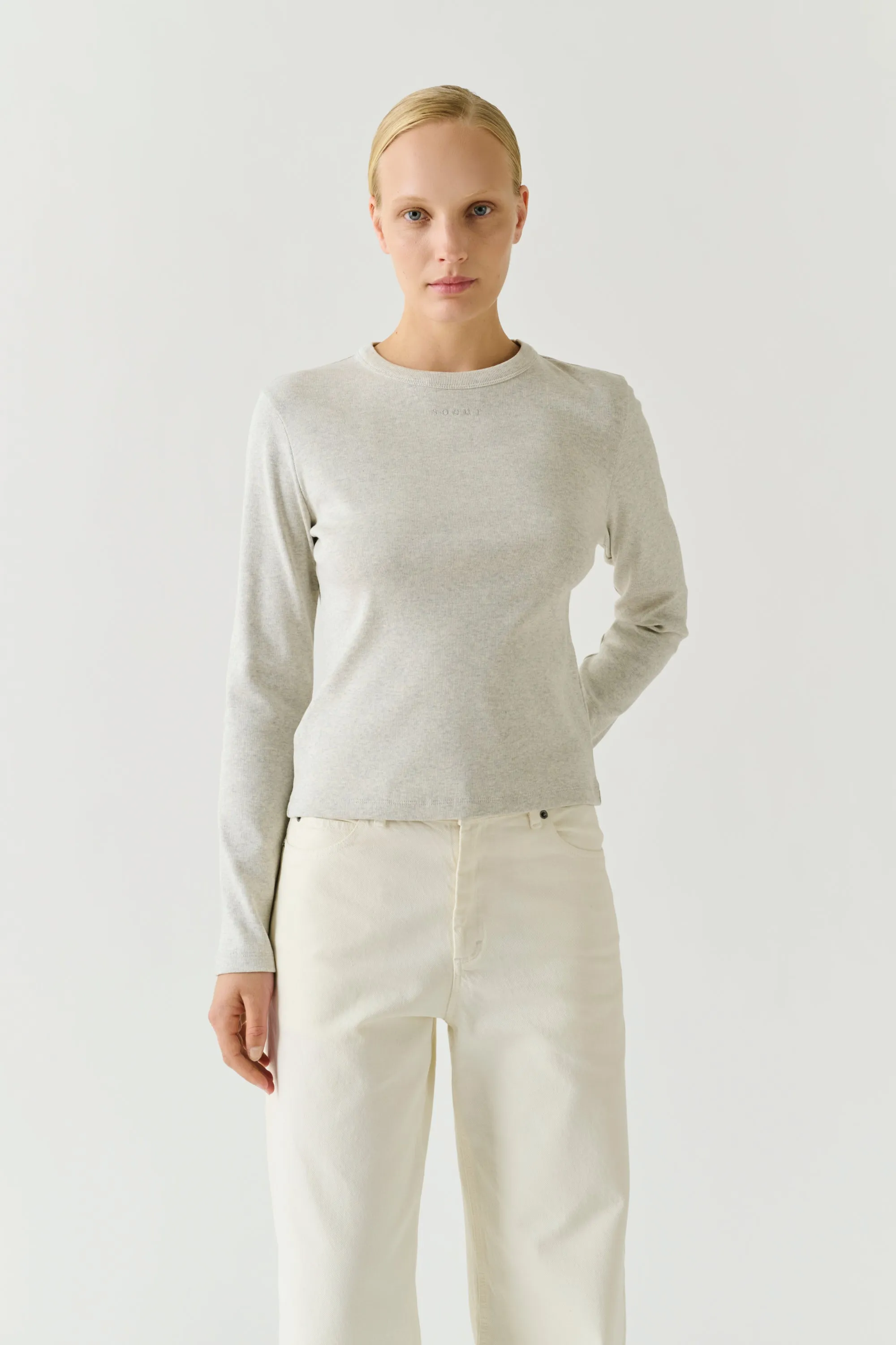 TEE-SHIRT FLAVIE GRIS CHINÉ sold by soeur