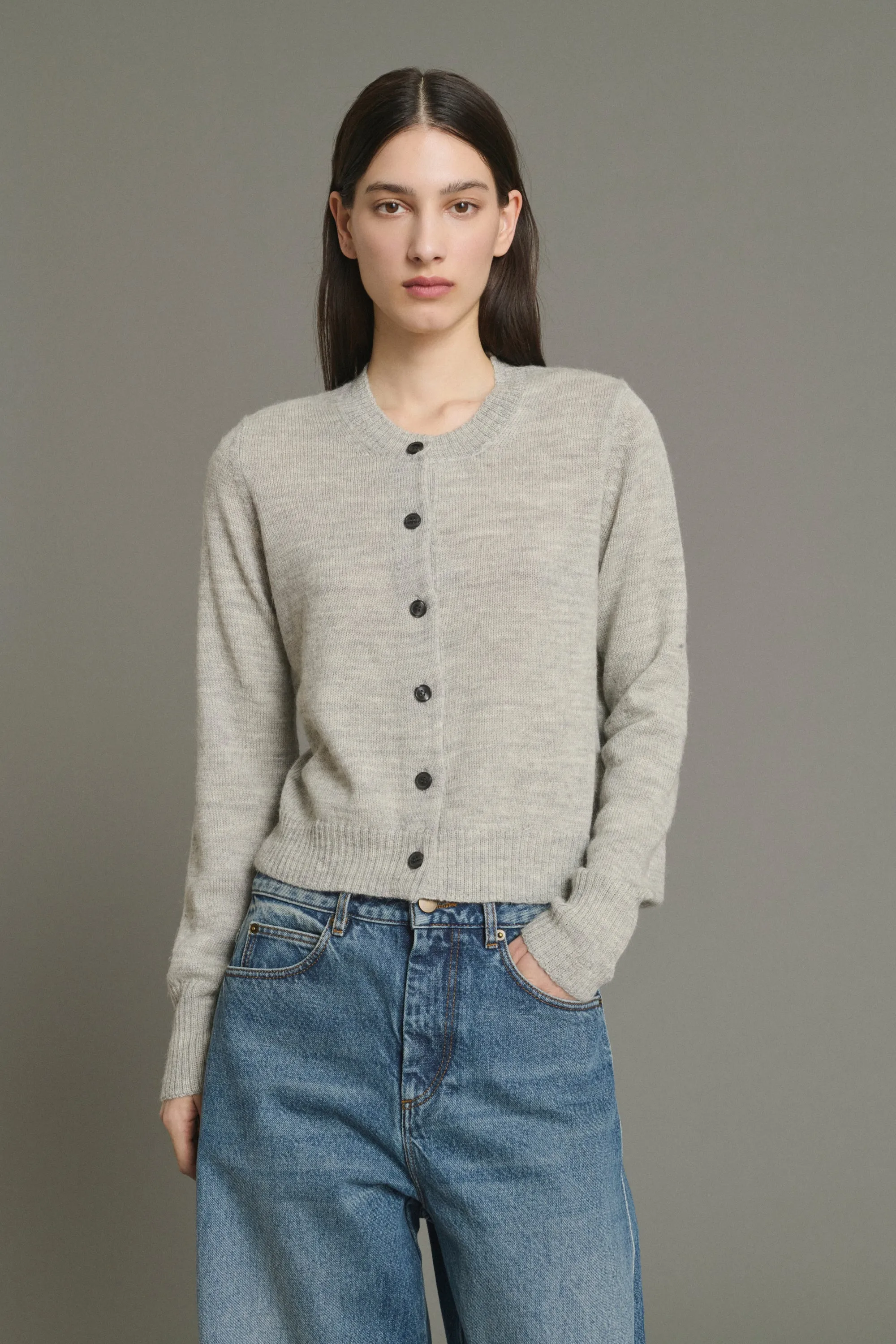 CARDIGAN GRIFFITH GRIS CLAIR CHINÉ sold by soeur product image thumbnail 3