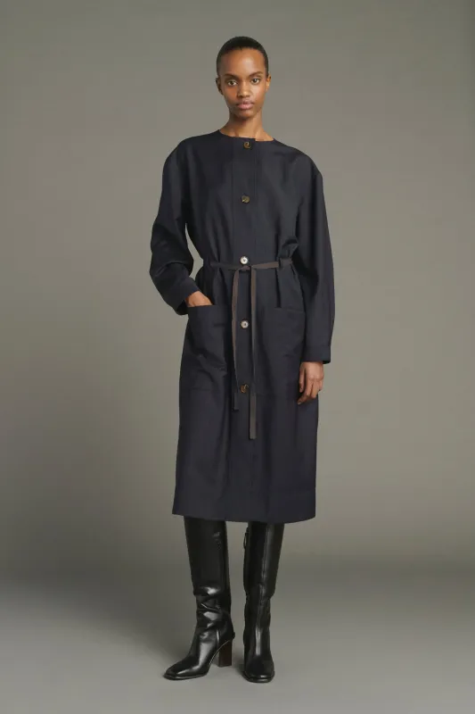 ROBE HELIE BLEU/NAVY made by soeur