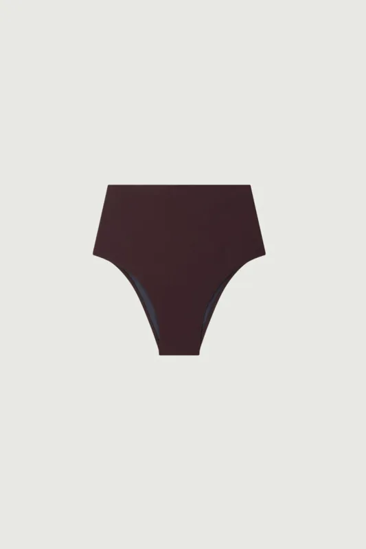 BAS DE MAILLOT DE BAIN TAILLE HAUTE IL BIKINIDUE 1 BORDEAUX sold by soeur