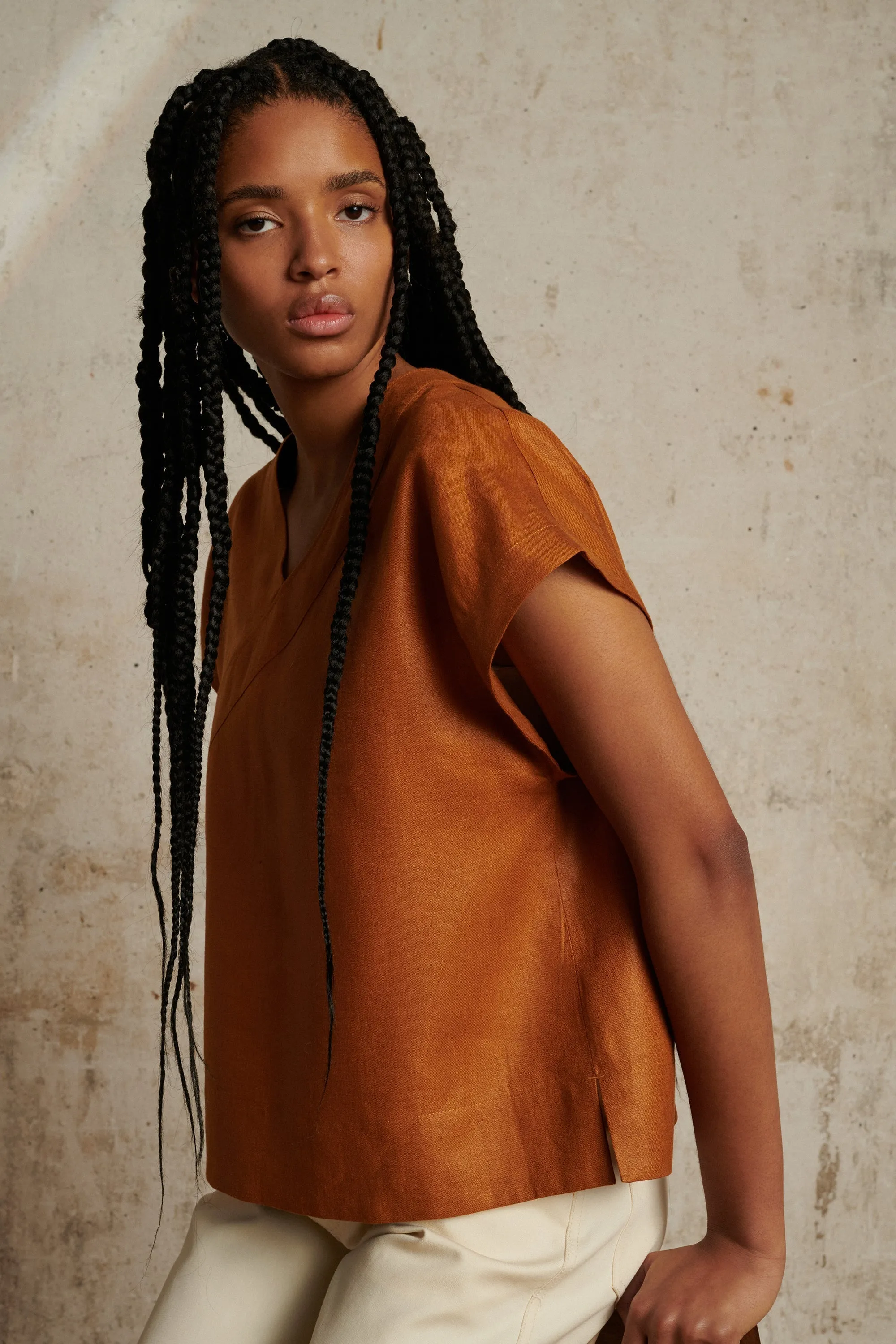 CHEMISE UZES ORANGE sold by soeur