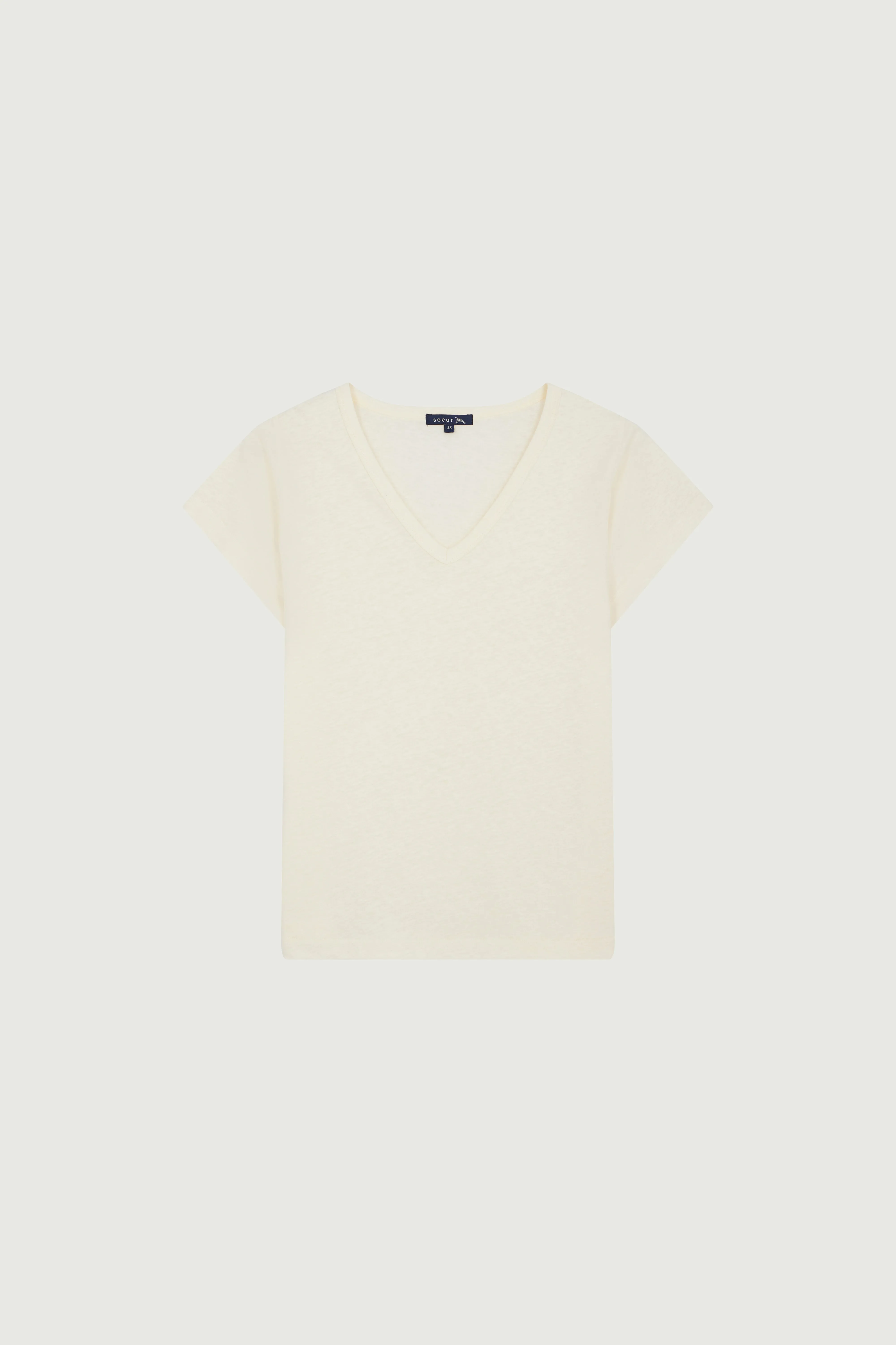 TEE-SHIRT DOMINIQUE ECRU sold by soeur product image thumbnail 5