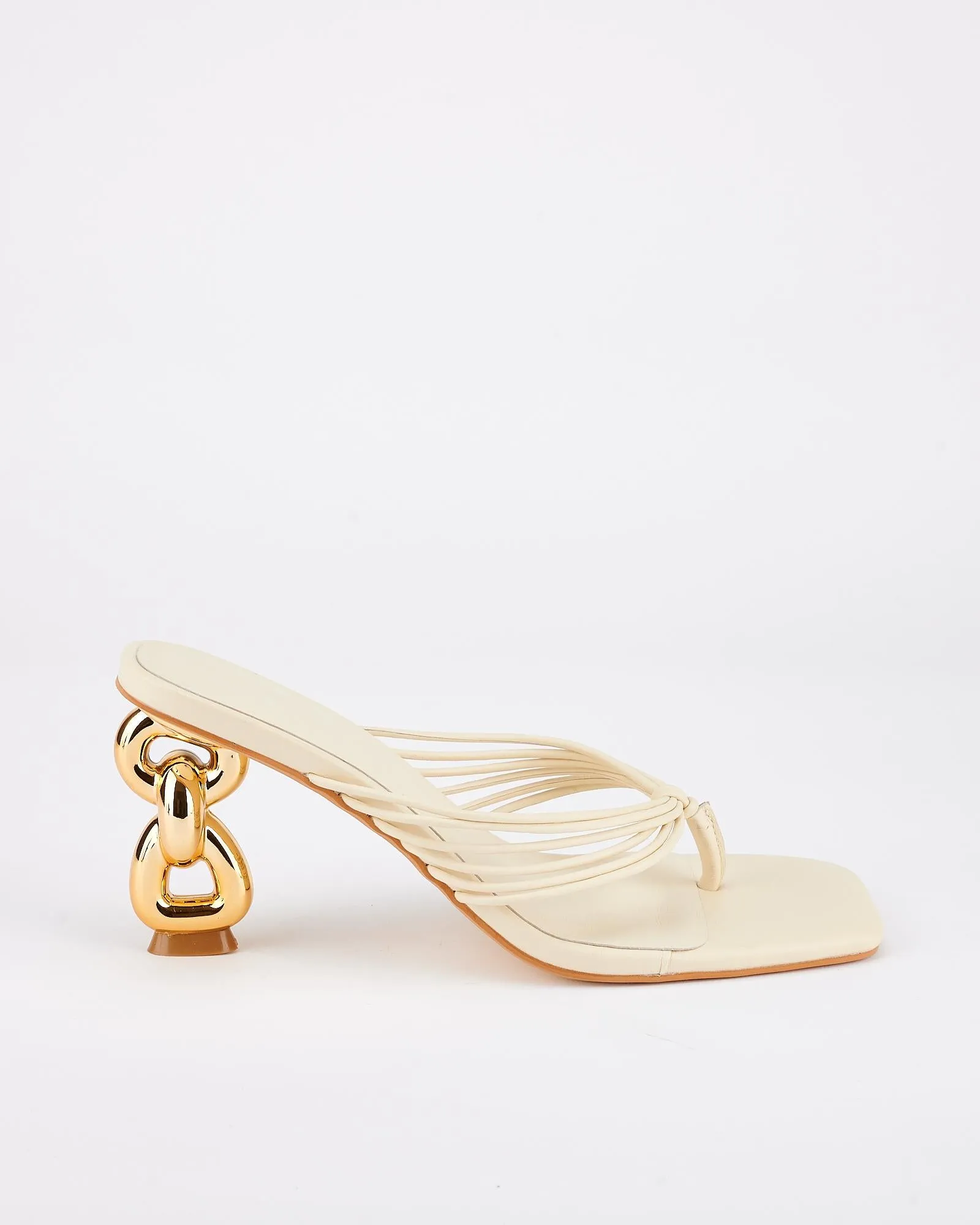Strand Heel Off White sold by Sol Sana
