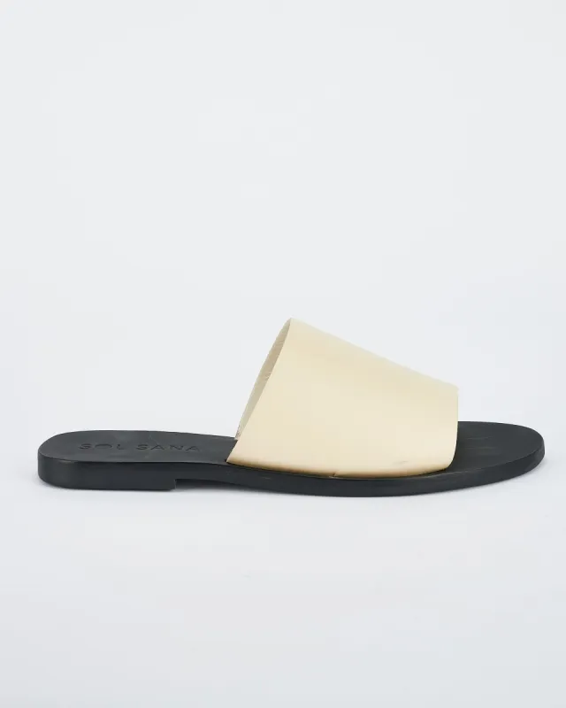 Teresa Slide • Off White / Black sold by Sol Sana