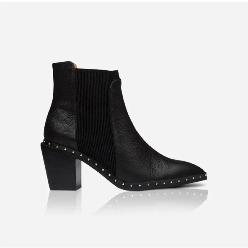 Georgie Boot Black/Silver sold by Sol Sana