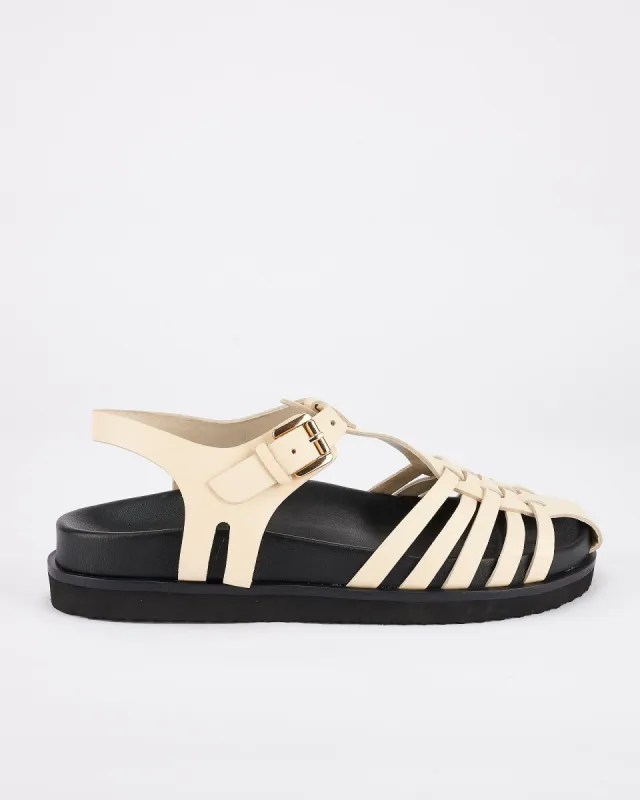 Fisherman Footbed Off white/Black sold by Sol Sana