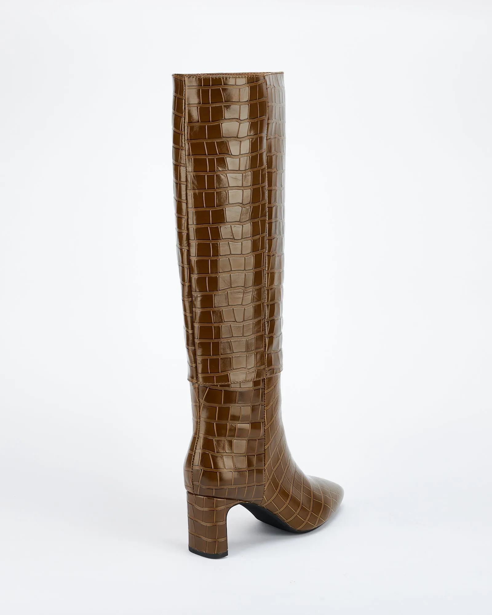 Sinna Knee High Boot Olive Croc sold by Sol Sana product image thumbnail 3