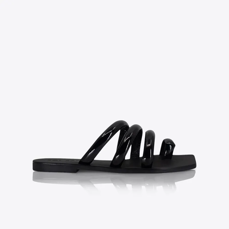 Andie Slide Patent Black sold by Sol Sana
