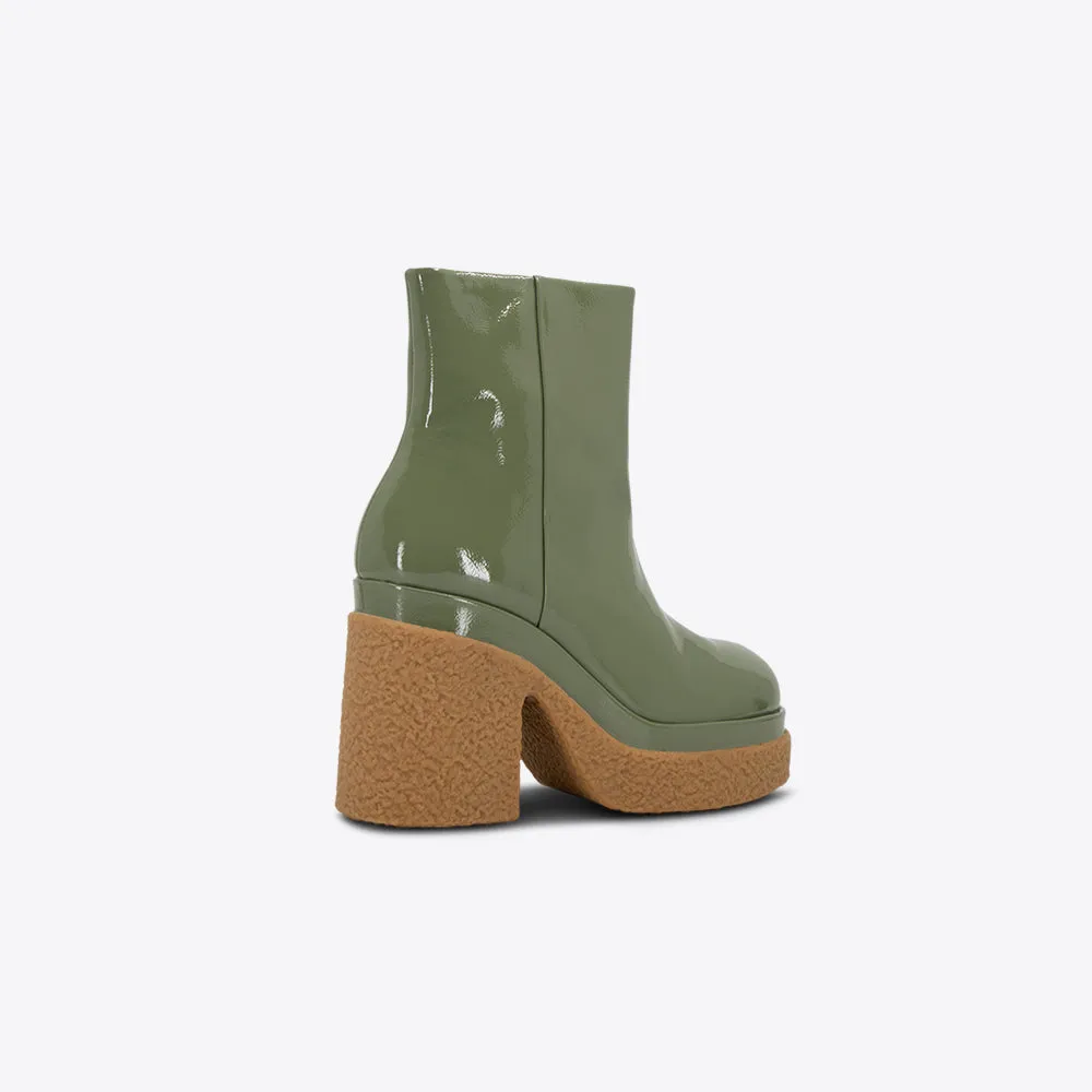 Altura Ankle Boot Patent Olive sold by Sol Sana product image thumbnail 4