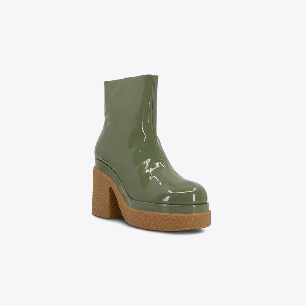 Altura Ankle Boot Patent Olive sold by Sol Sana product image thumbnail 2