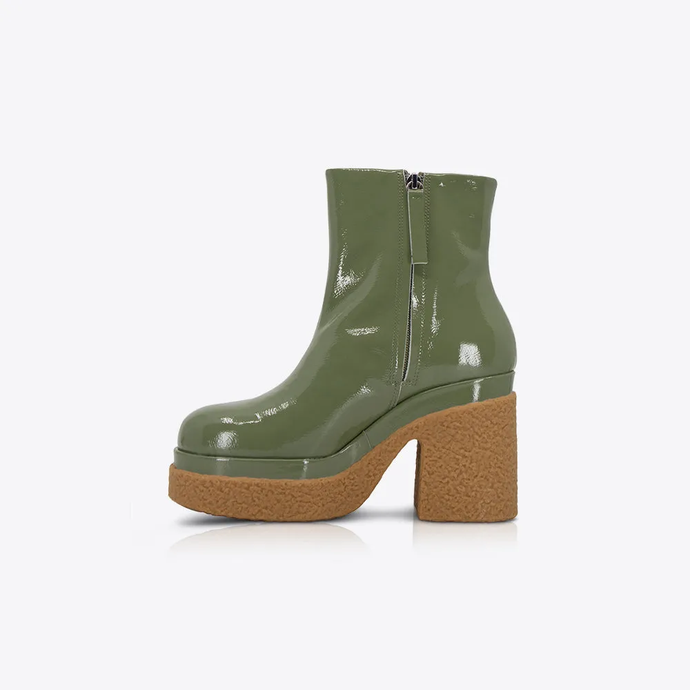 Altura Ankle Boot Patent Olive sold by Sol Sana product image thumbnail 3