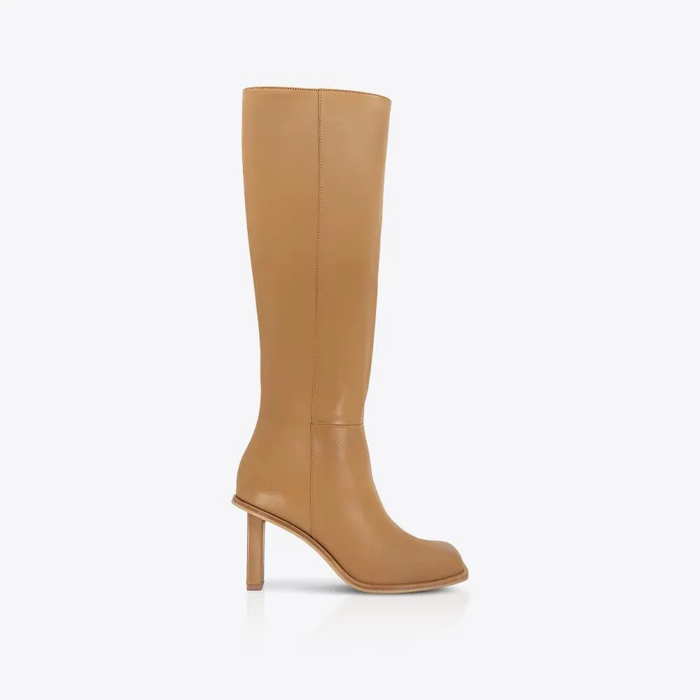 Eon Knee High Boot Tan sold by Sol Sana