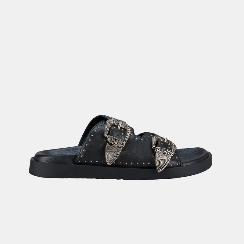 Eastwood Stud Footbed Black/Silver sold by Sol Sana
